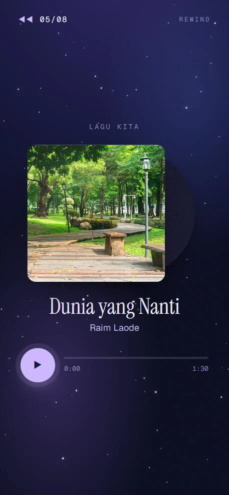 Rewind Edition, layar Lagu